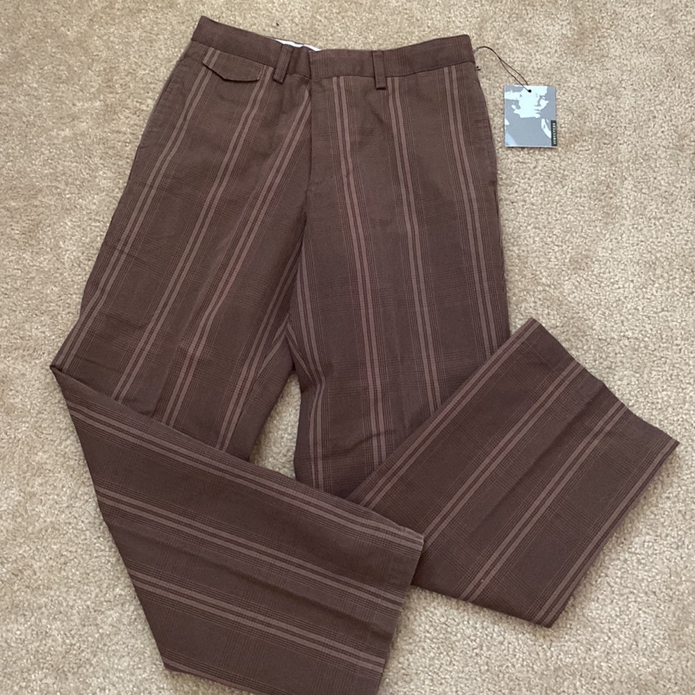 Structure Brown Plaid Pants
